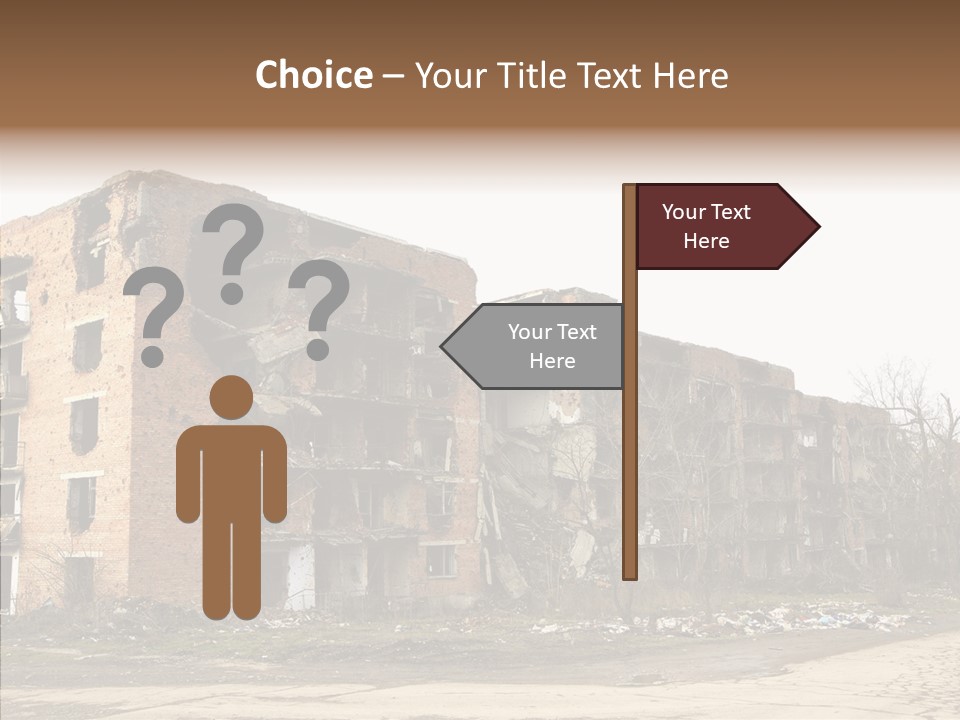 Tree Ruins Military PowerPoint Template