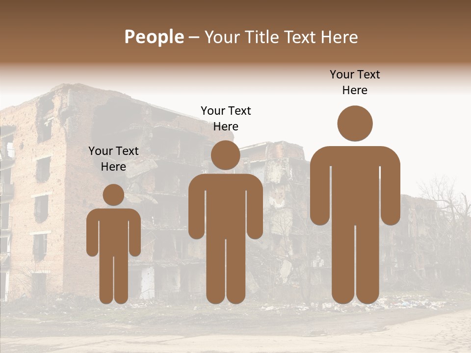 Tree Ruins Military PowerPoint Template