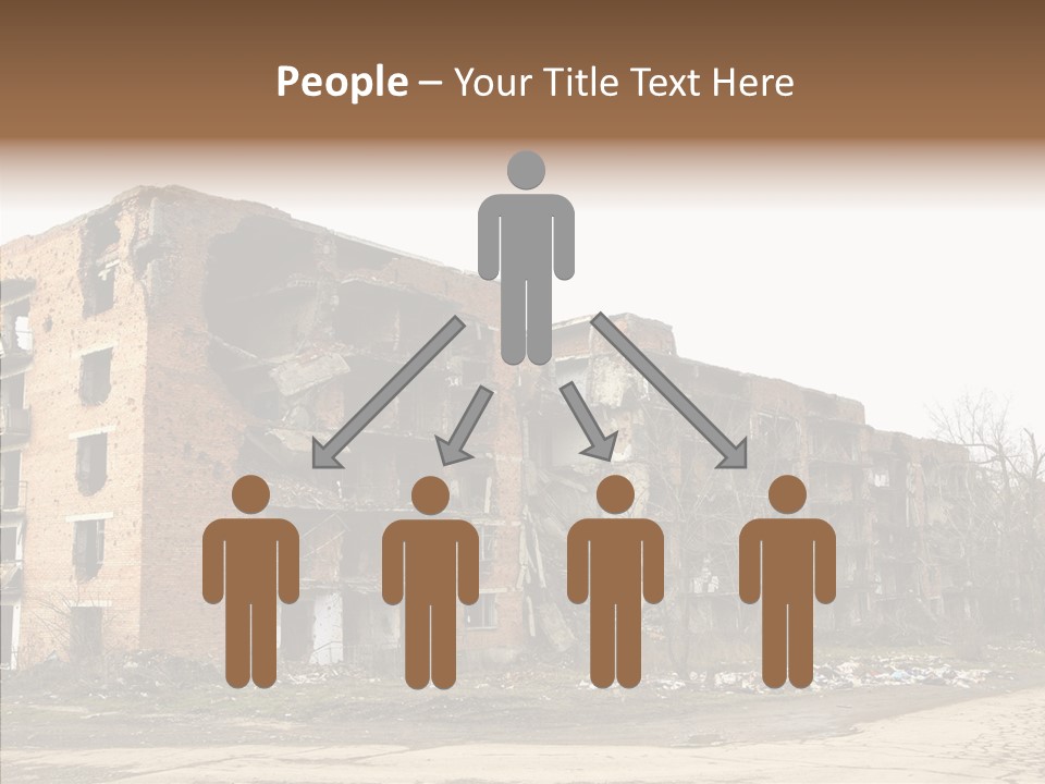 Tree Ruins Military PowerPoint Template