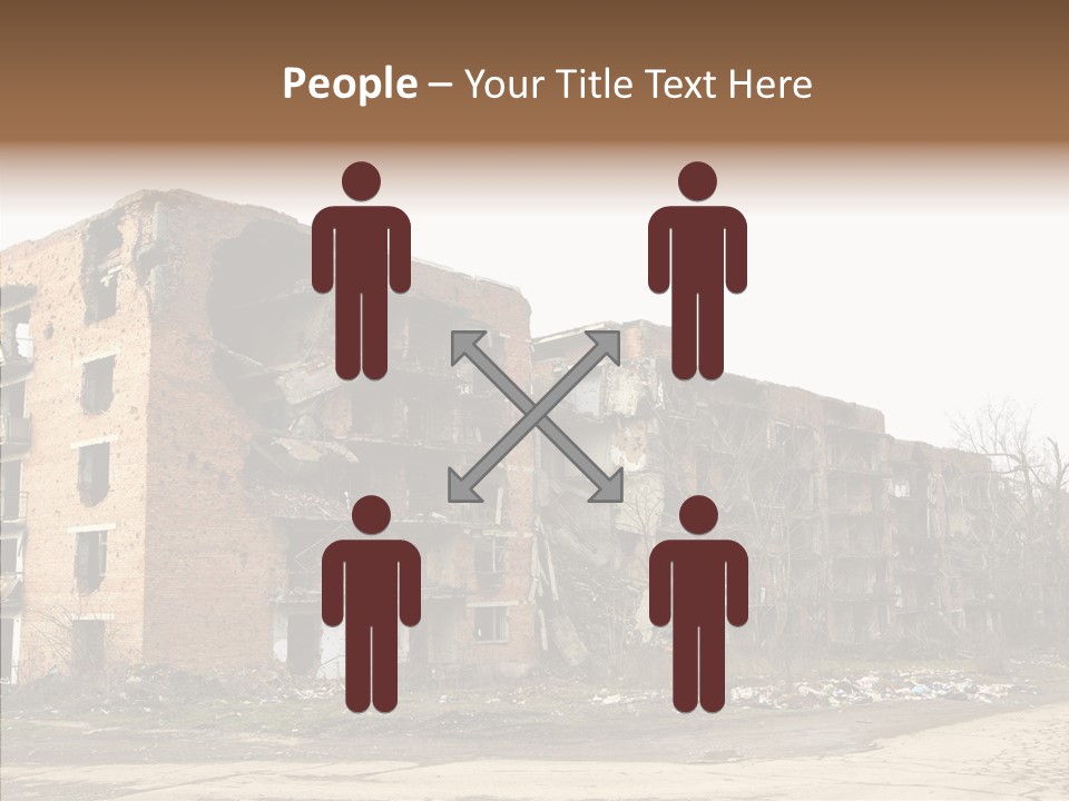 Tree Ruins Military PowerPoint Template