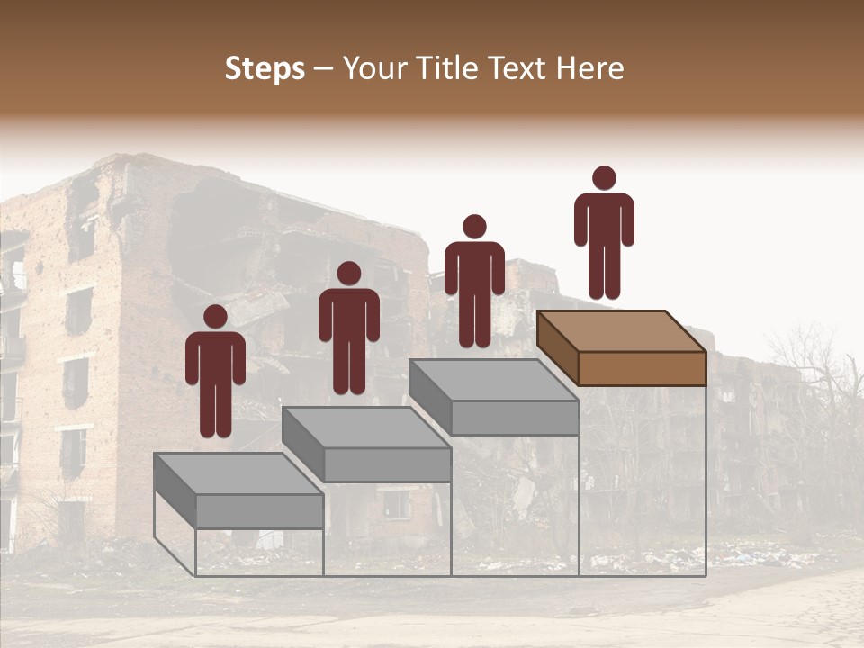 Tree Ruins Military PowerPoint Template