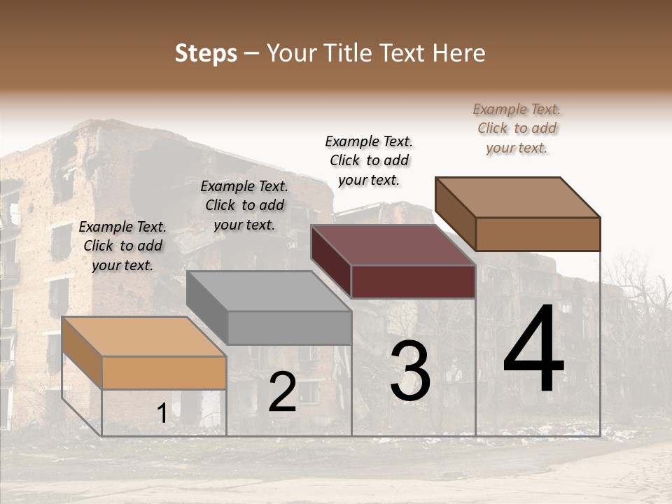 Tree Ruins Military PowerPoint Template