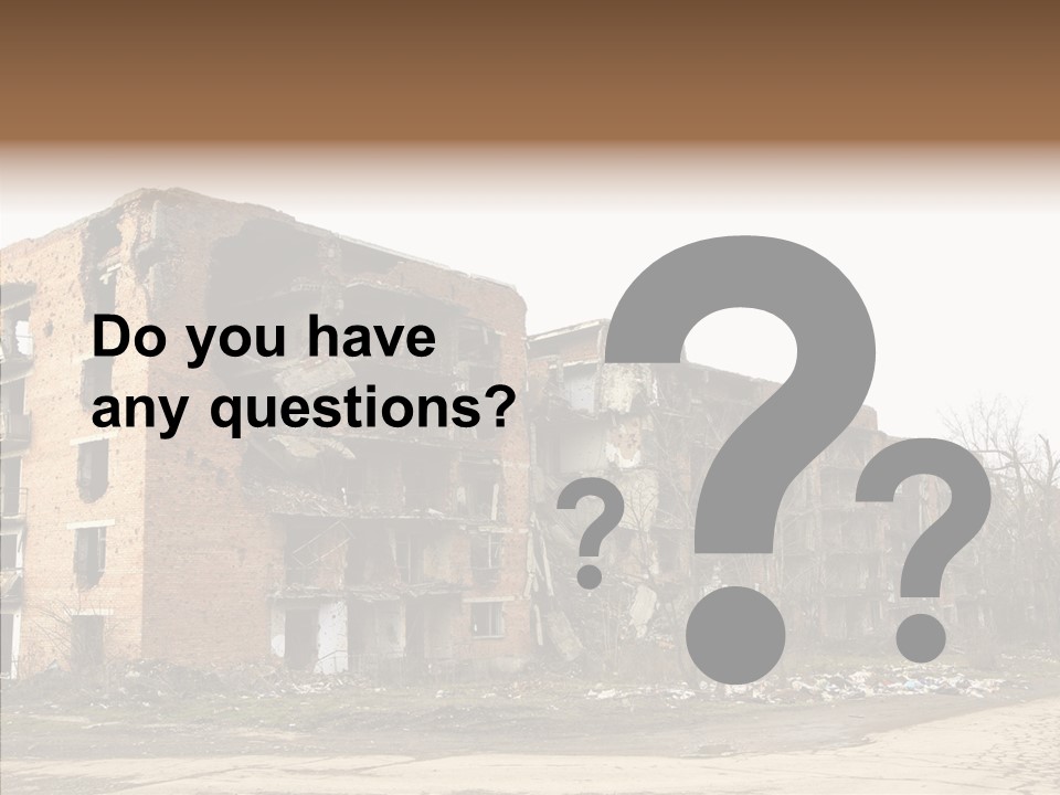 Tree Ruins Military PowerPoint Template