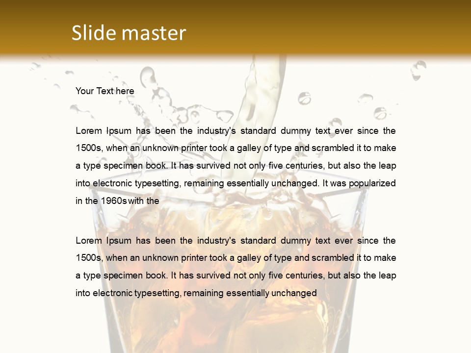 Elegant Scotch Shape PowerPoint Template