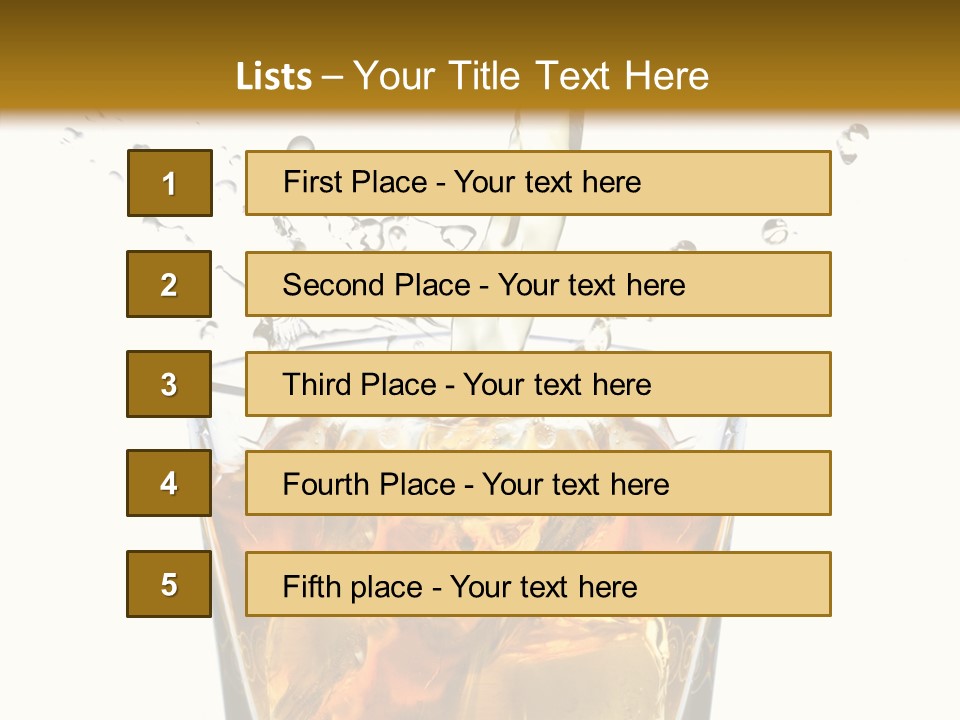 Elegant Scotch Shape PowerPoint Template