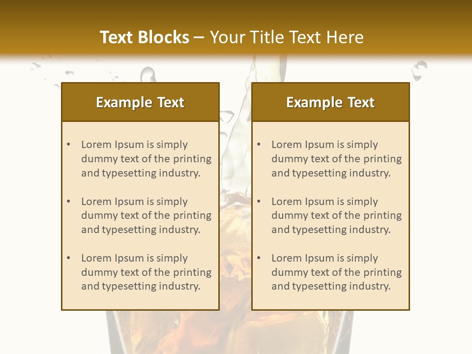 Elegant Scotch Shape PowerPoint Template