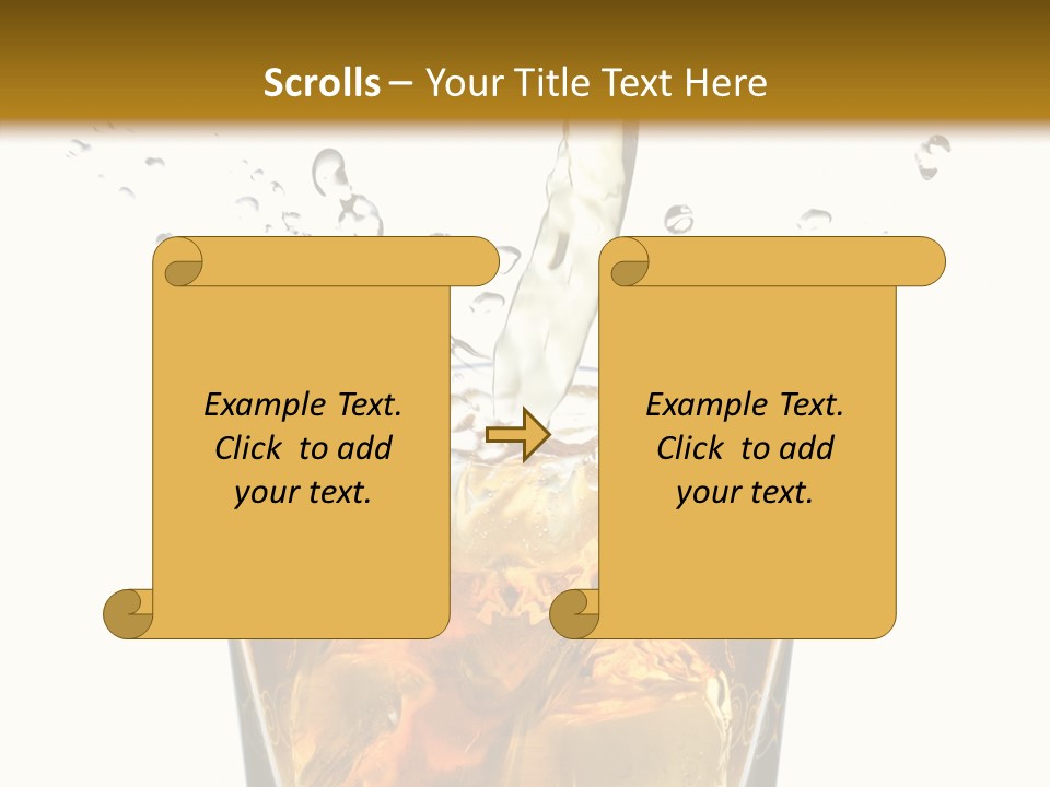Elegant Scotch Shape PowerPoint Template