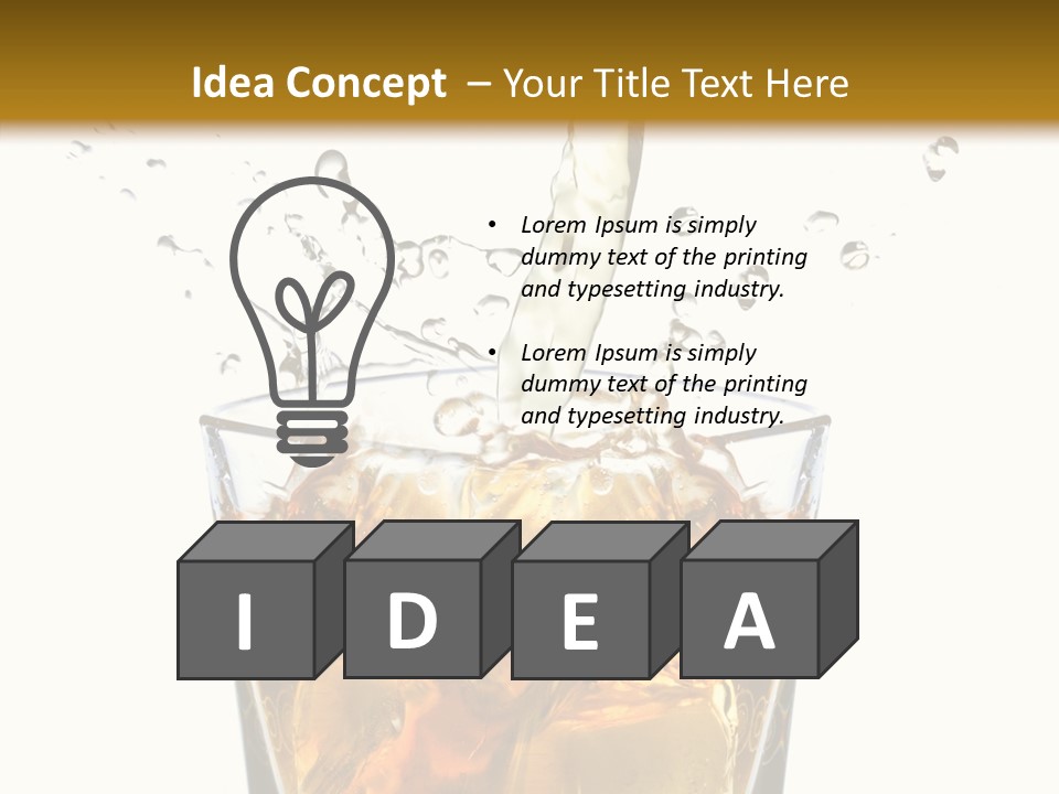 Elegant Scotch Shape PowerPoint Template