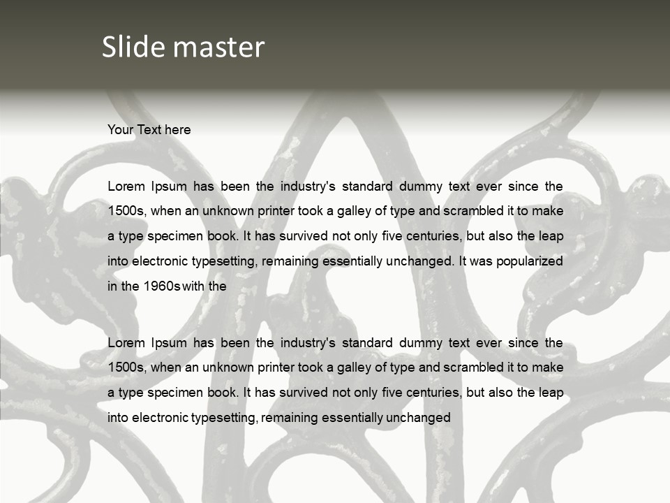 Decorated Decorative Shaped PowerPoint Template