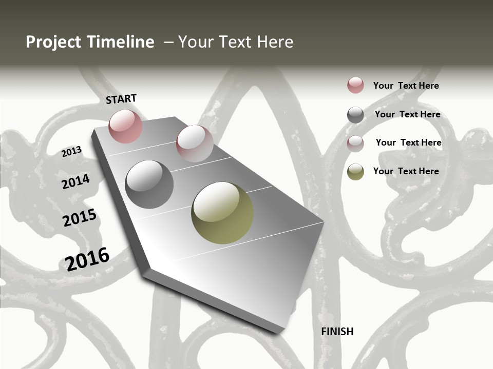 Decorated Decorative Shaped PowerPoint Template