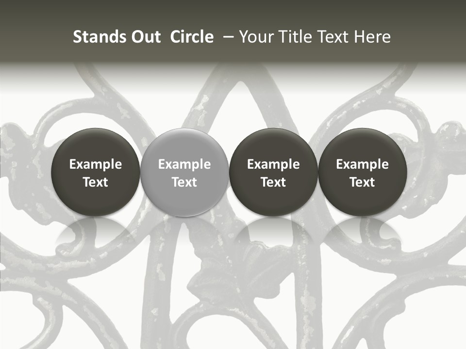 Decorated Decorative Shaped PowerPoint Template