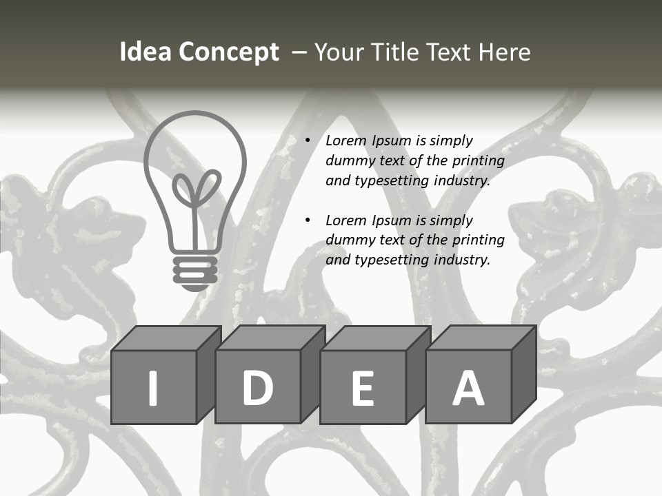 Decorated Decorative Shaped PowerPoint Template