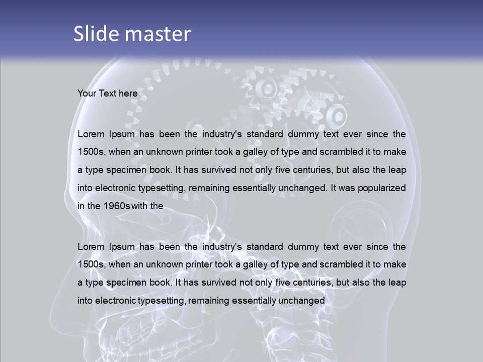 Reflect Bone Knowledge PowerPoint Template