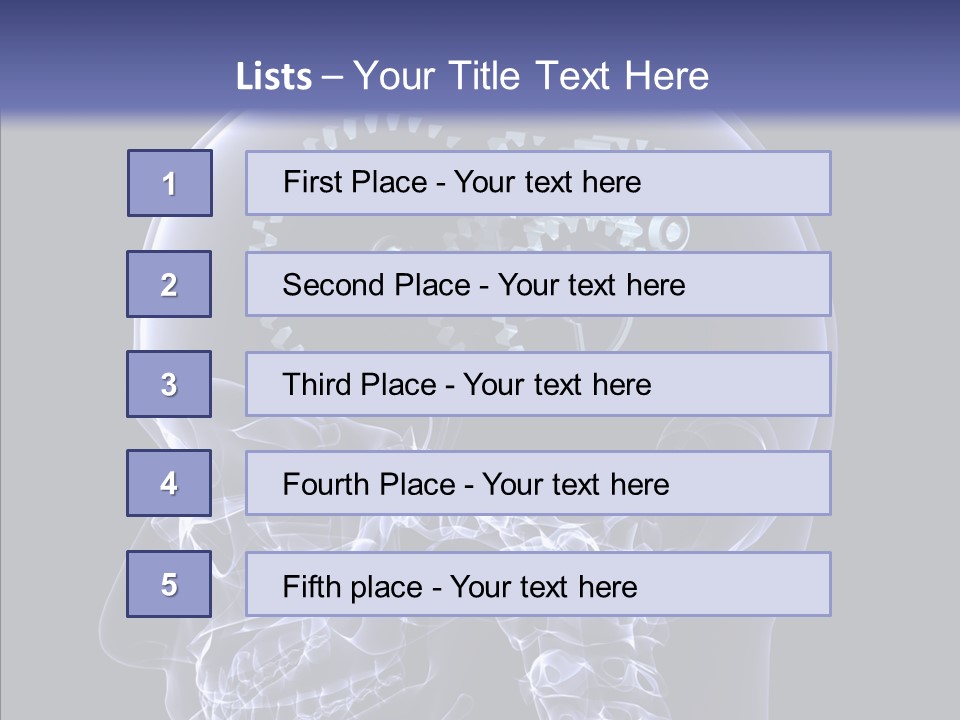 Reflect Bone Knowledge PowerPoint Template