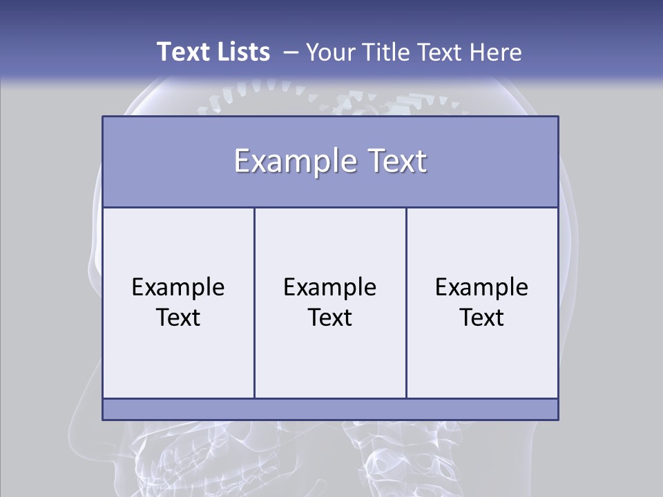 Reflect Bone Knowledge PowerPoint Template