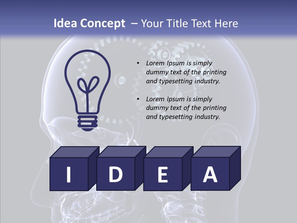 Reflect Bone Knowledge PowerPoint Template