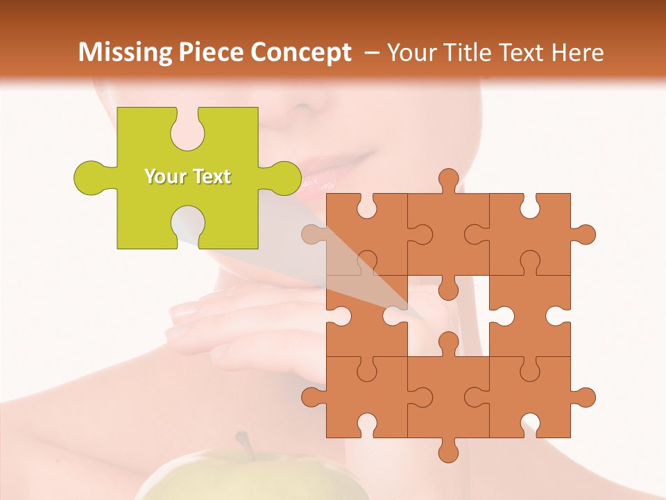 Female Person Hand PowerPoint Template