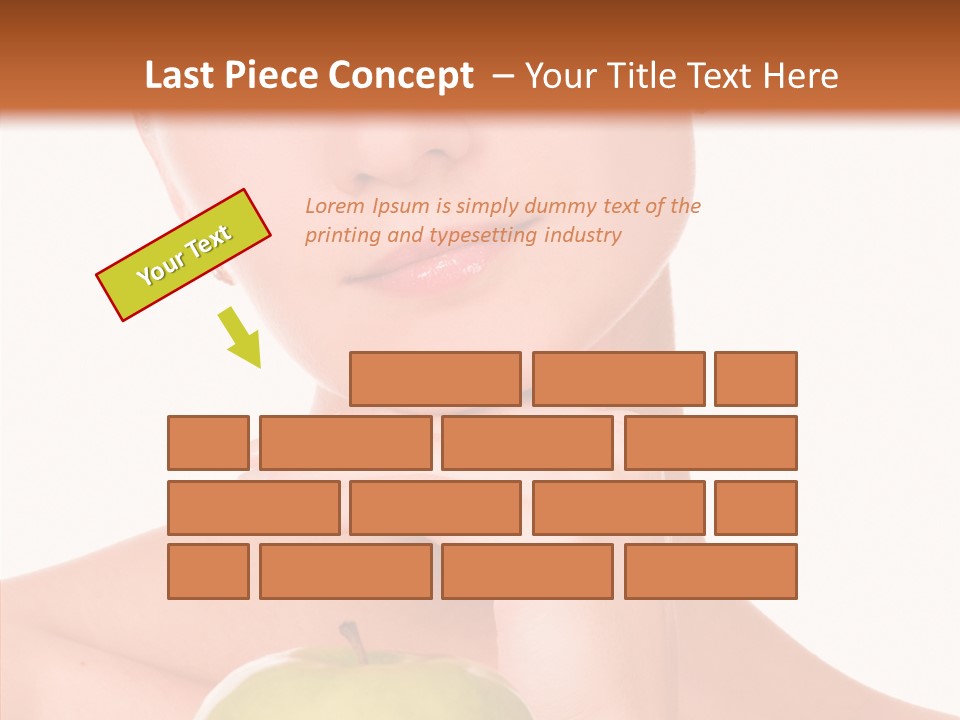 Female Person Hand PowerPoint Template