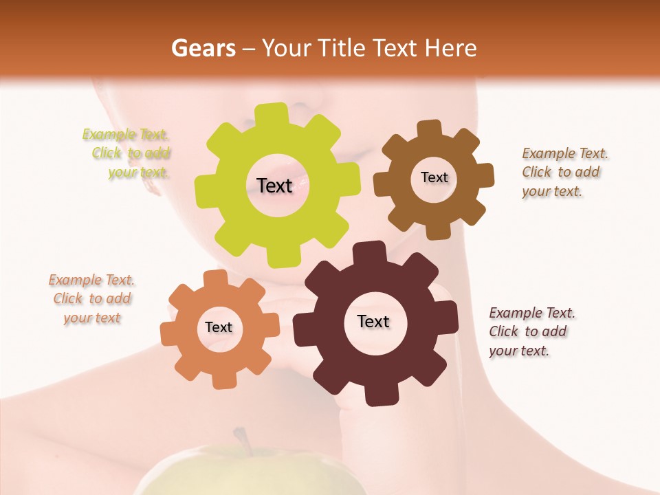 Female Person Hand PowerPoint Template