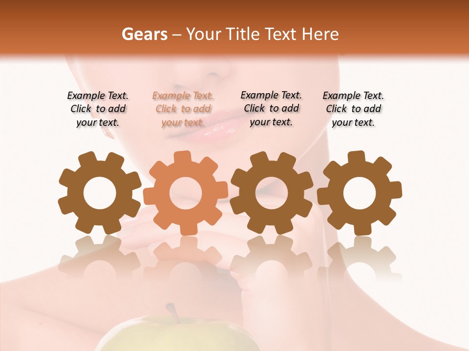 Female Person Hand PowerPoint Template