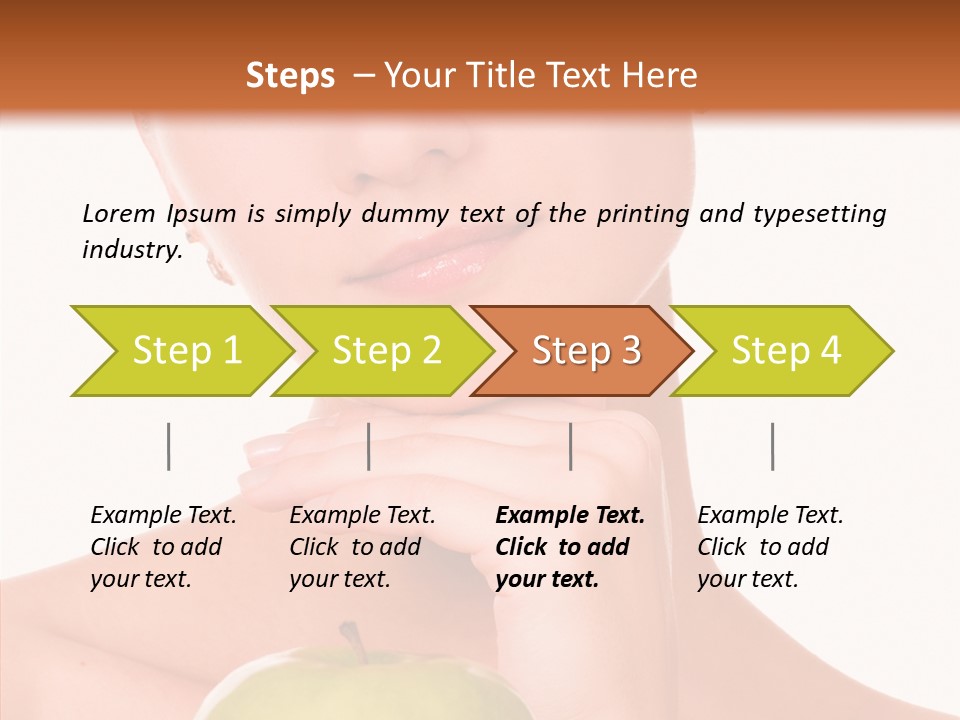 Female Person Hand PowerPoint Template