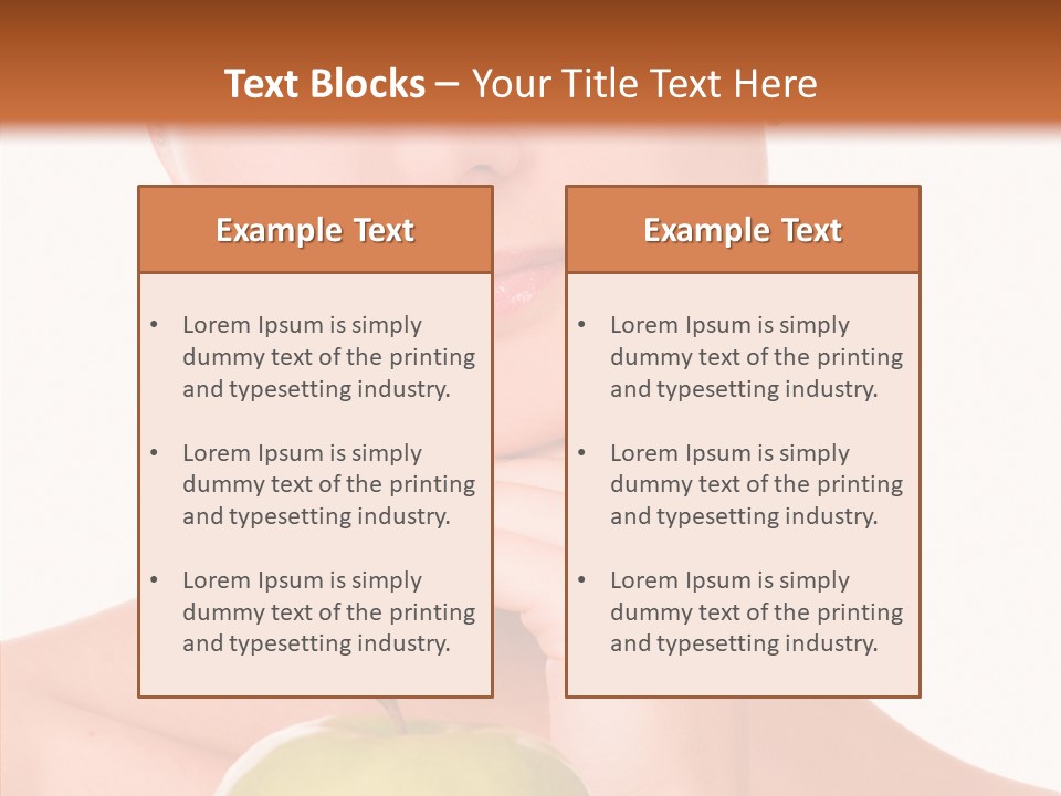 Female Person Hand PowerPoint Template