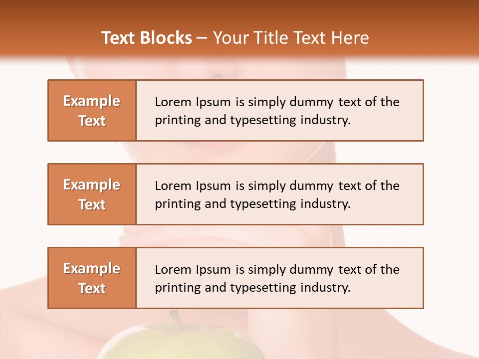 Female Person Hand PowerPoint Template