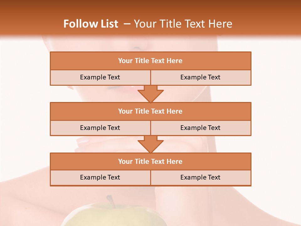 Female Person Hand PowerPoint Template