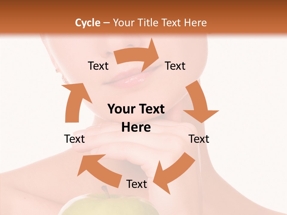 Female Person Hand PowerPoint Template