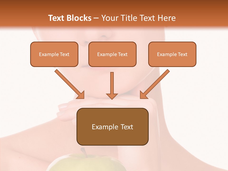 Female Person Hand PowerPoint Template