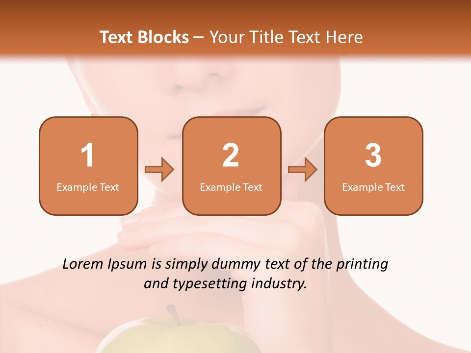 Female Person Hand PowerPoint Template