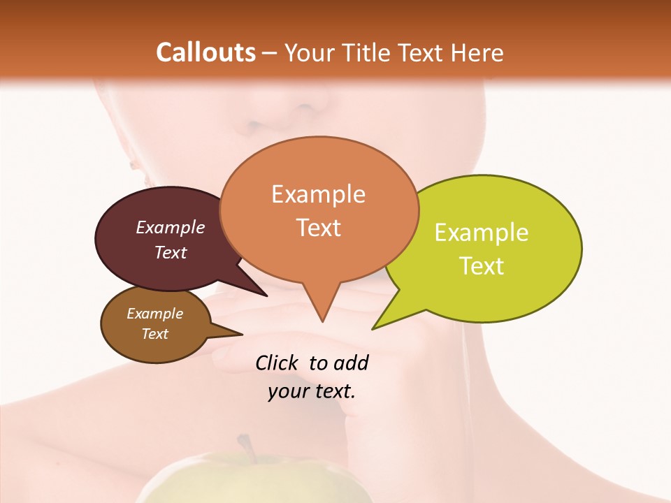 Female Person Hand PowerPoint Template