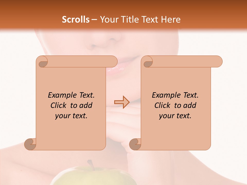 Female Person Hand PowerPoint Template
