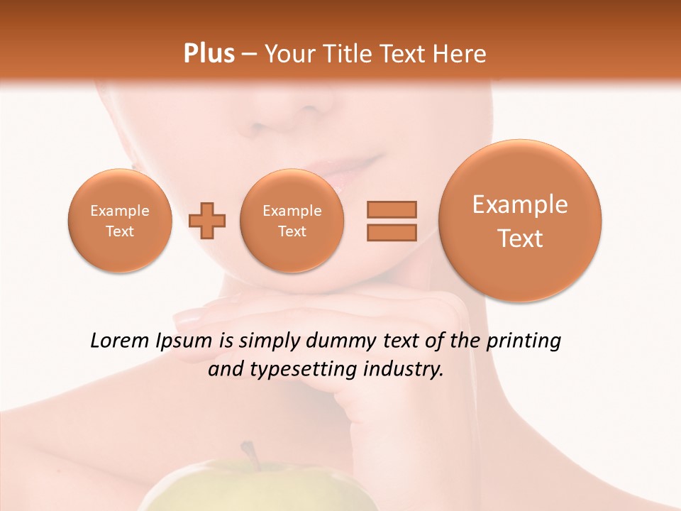 Female Person Hand PowerPoint Template