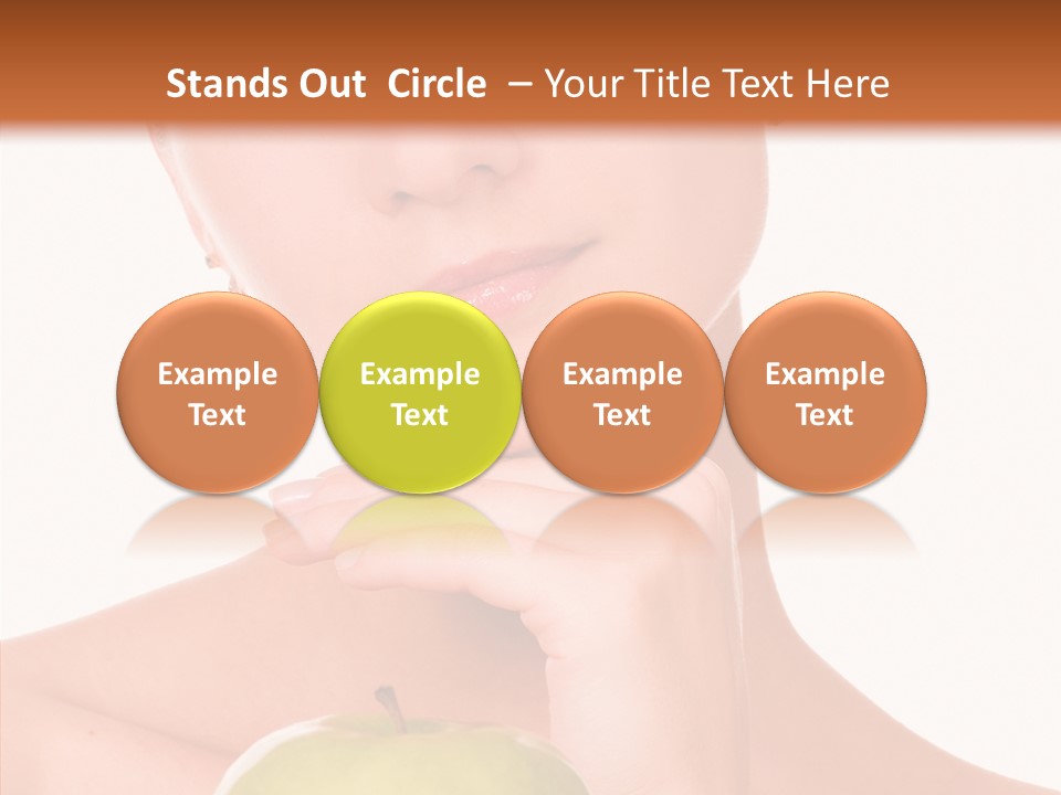 Female Person Hand PowerPoint Template