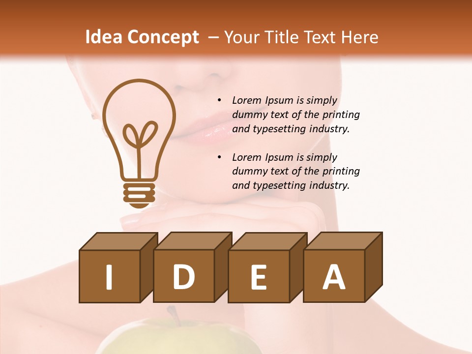 Female Person Hand PowerPoint Template