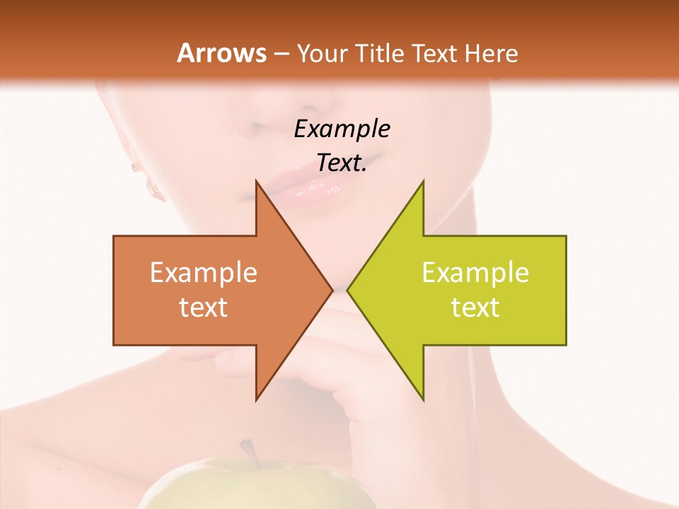 Female Person Hand PowerPoint Template