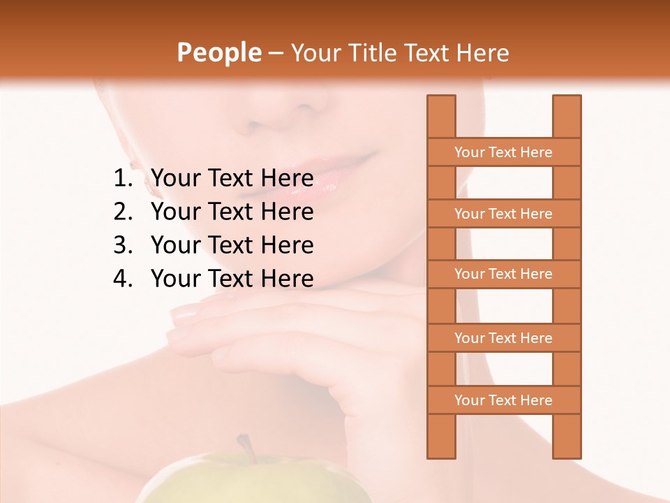 Female Person Hand PowerPoint Template