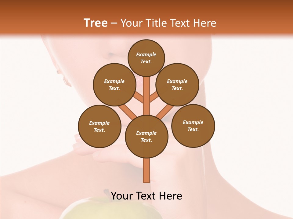 Female Person Hand PowerPoint Template