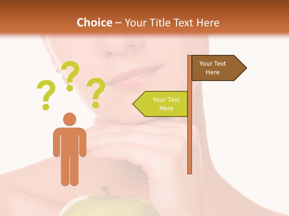 Female Person Hand PowerPoint Template