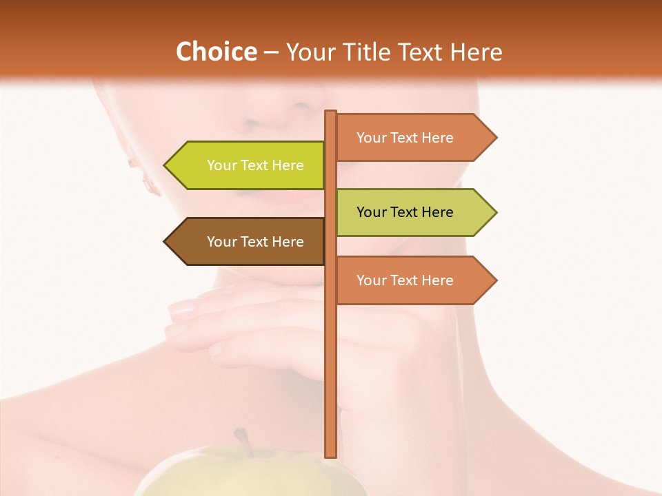 Female Person Hand PowerPoint Template