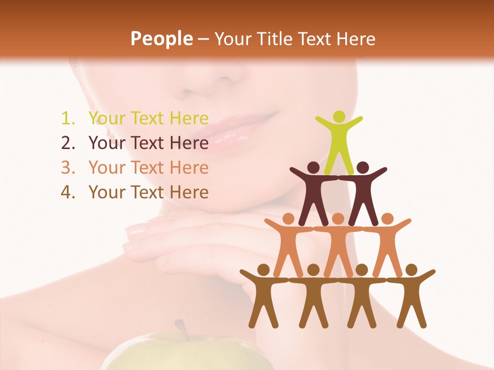 Female Person Hand PowerPoint Template