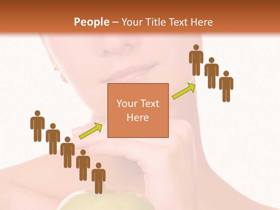 Female Person Hand PowerPoint Template