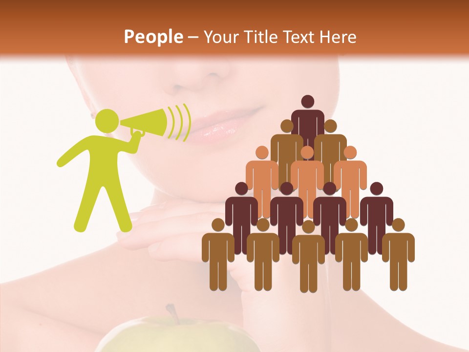 Female Person Hand PowerPoint Template