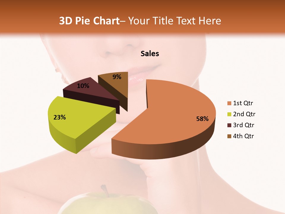 Female Person Hand PowerPoint Template