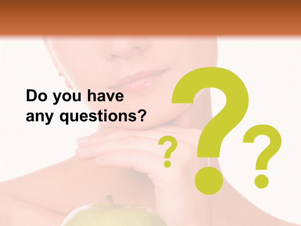 Female Person Hand PowerPoint Template