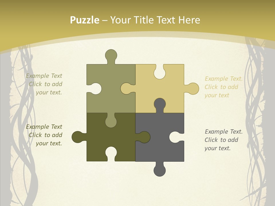 Papers Backgrounds Border PowerPoint Template