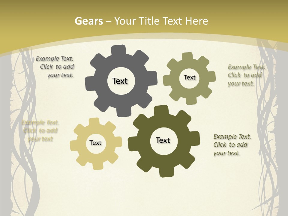 Papers Backgrounds Border PowerPoint Template