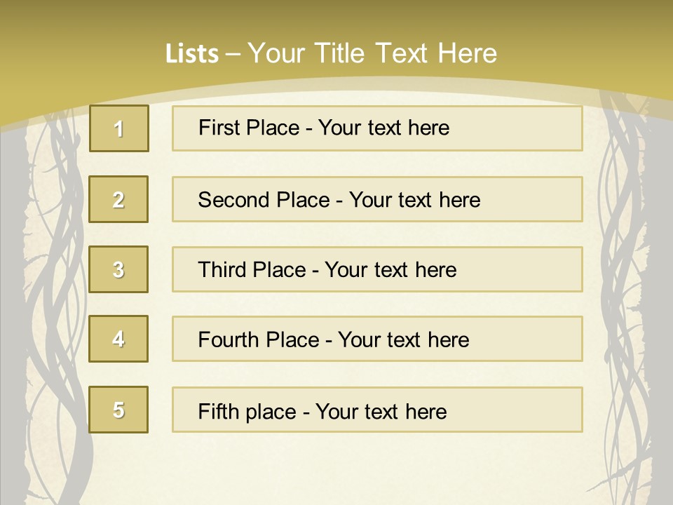 Papers Backgrounds Border PowerPoint Template