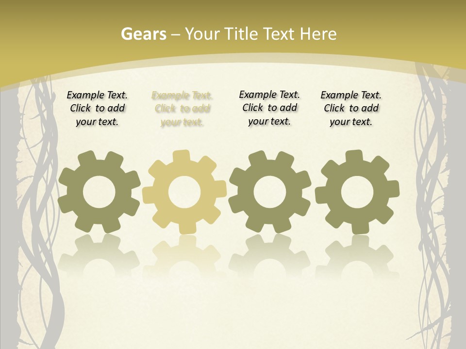 Papers Backgrounds Border PowerPoint Template